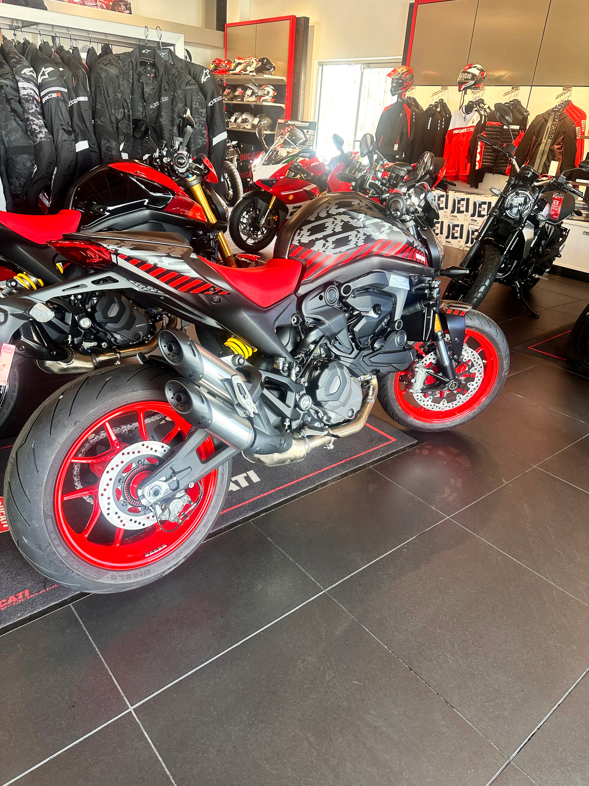 2024 Ducati Monster PLUS - PIXEL with LOWERED RED SEAT! - IN STOCK