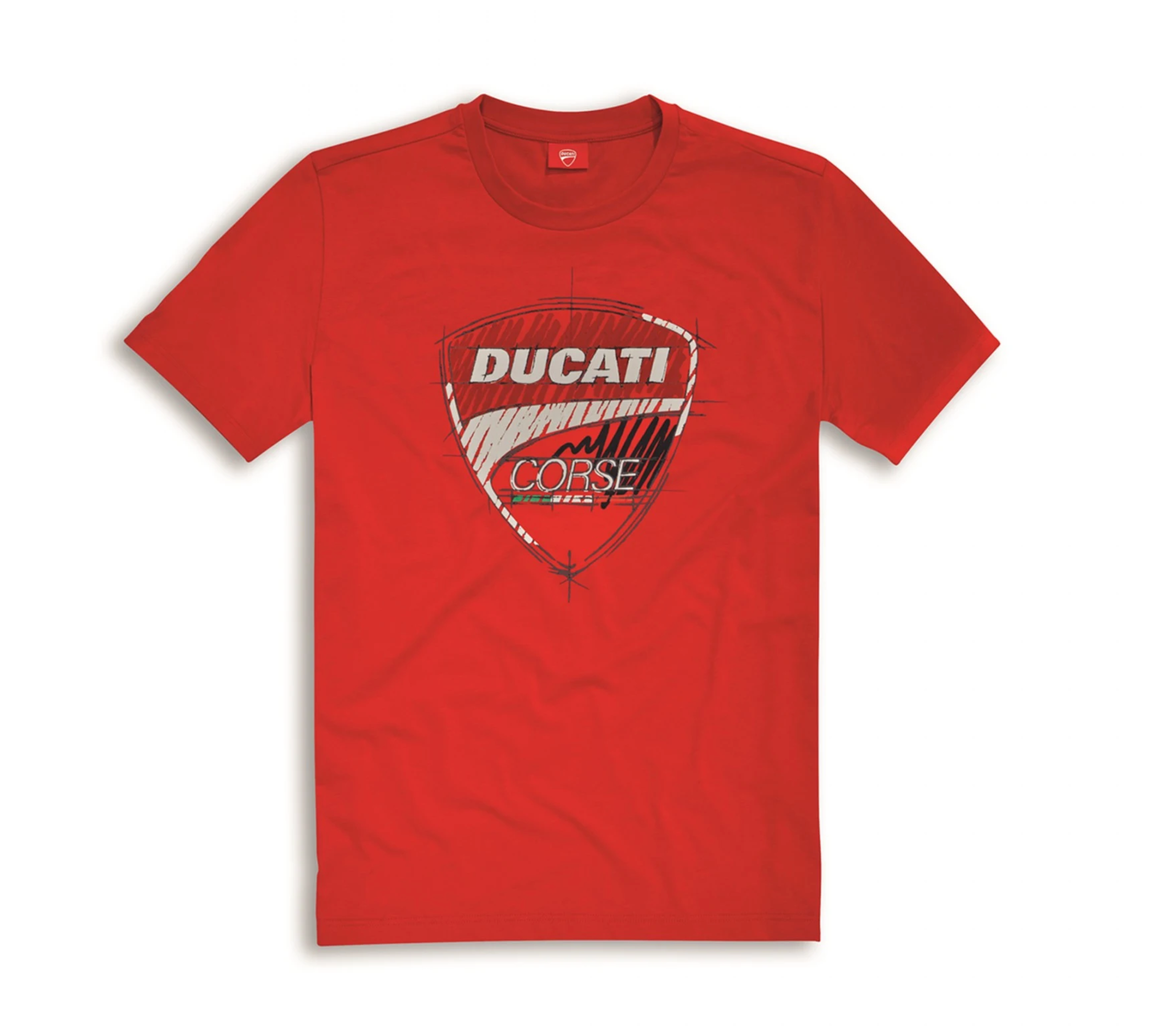 T-shirt Homme Original Ducati Sketch DC 2.0 Blanc 98770566