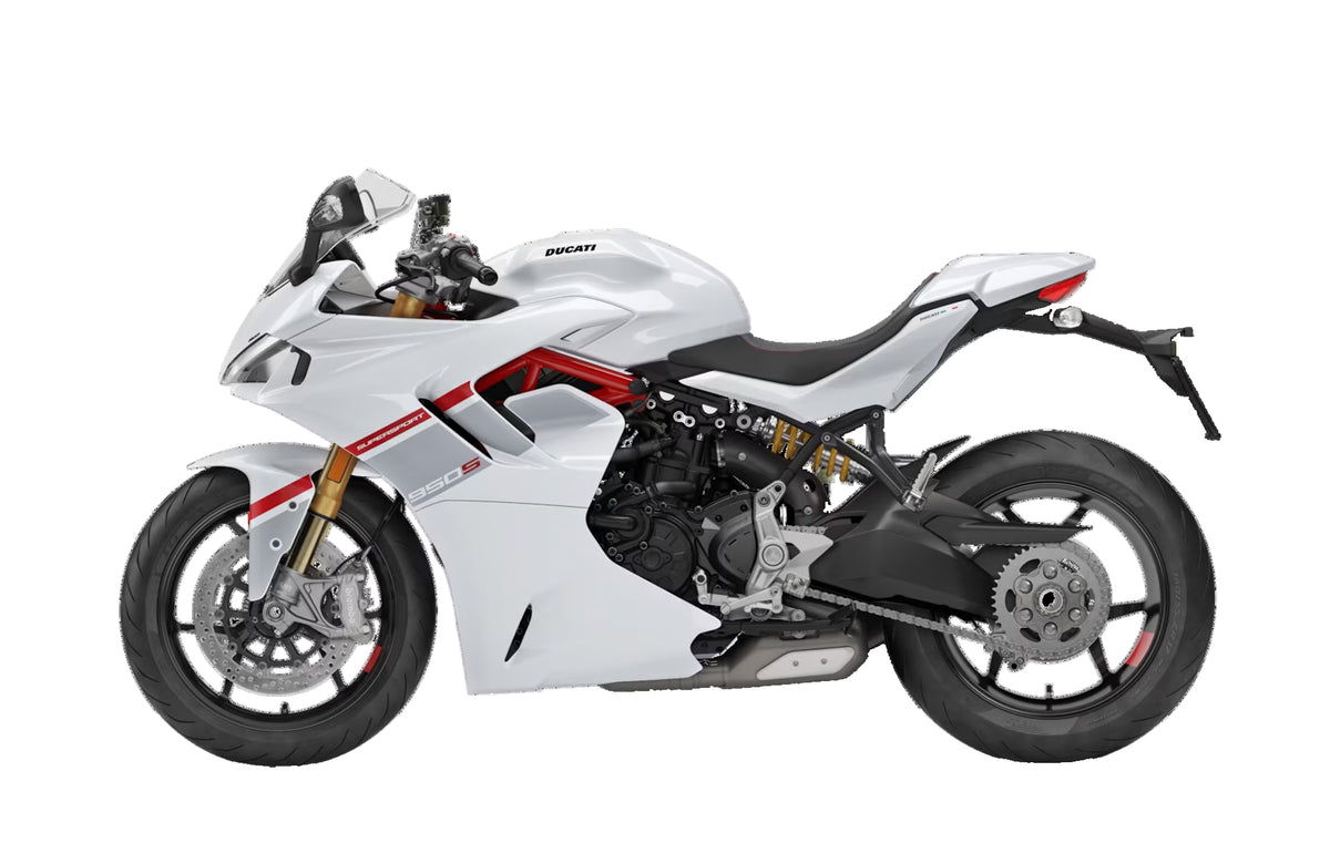 2024 Supersport 950S - WHITE SILK with Stripe! Order Now