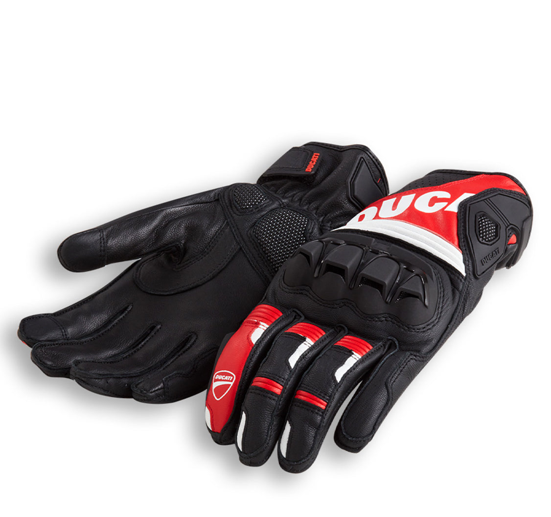 Ducati C4 Sport gloves - black-red